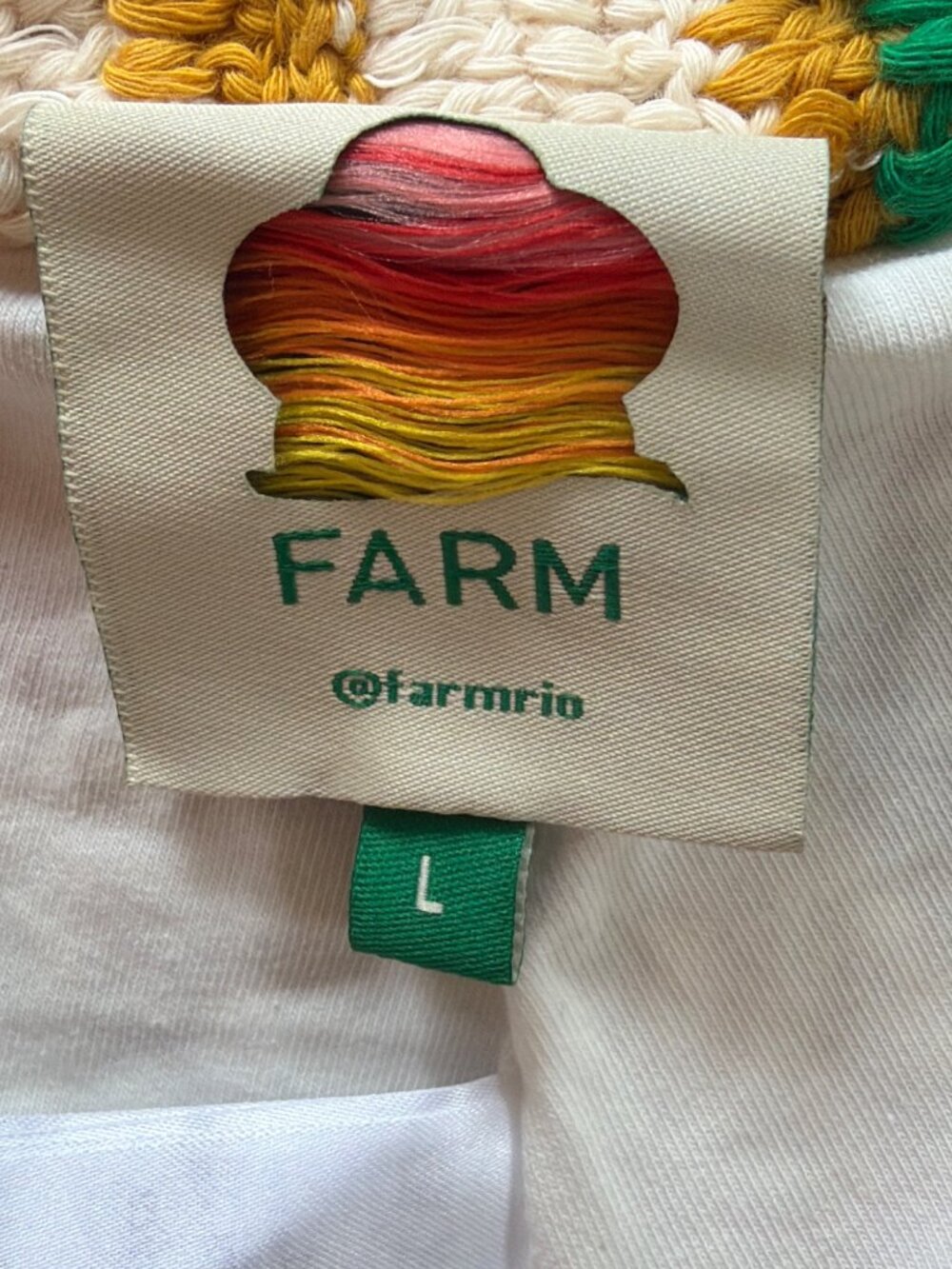 Farm Rio Women Multi Circles Crochet Lined Shorts Large - Picture 7 of 11